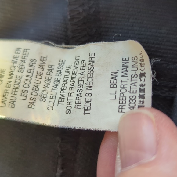 L.L. Bean Adjustable Waist Hiking Pants 12 Petite Black - Picture 6 of 16